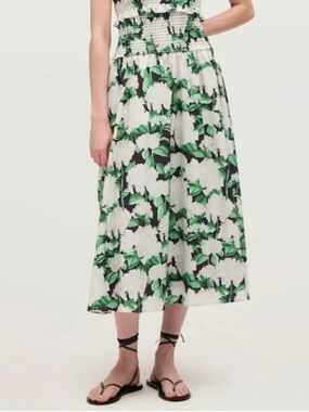 Hill House Delphine Nap Skirt- White hydrangea- XXL